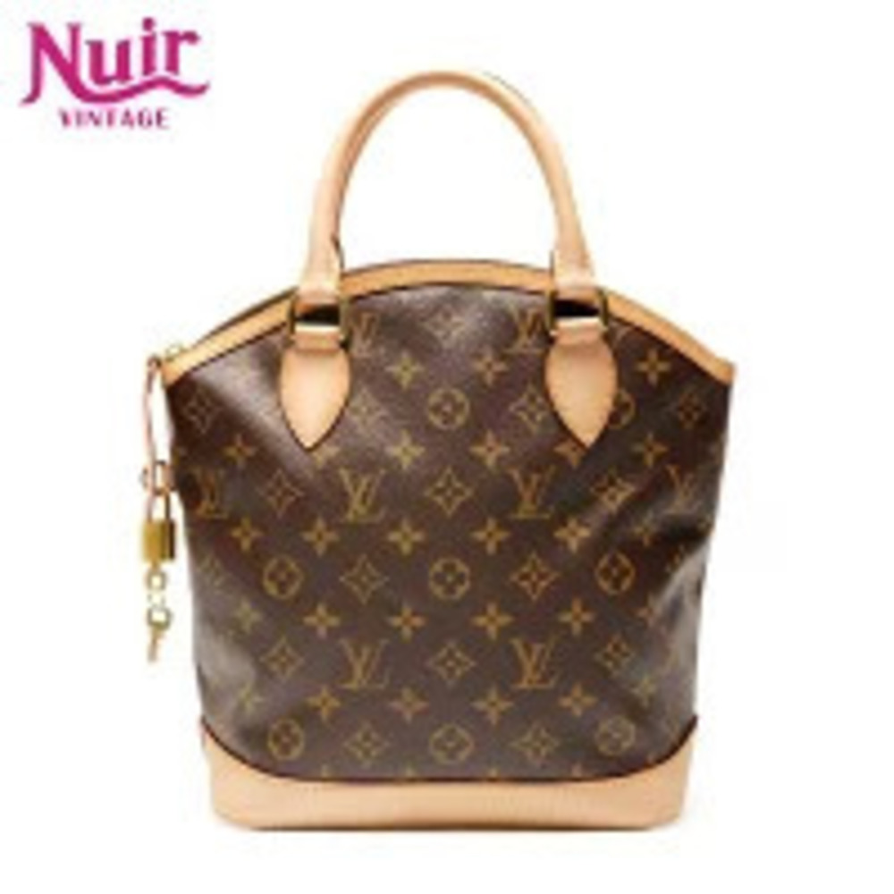 Louis Vuitton Lockit Monogram Handbag Brown